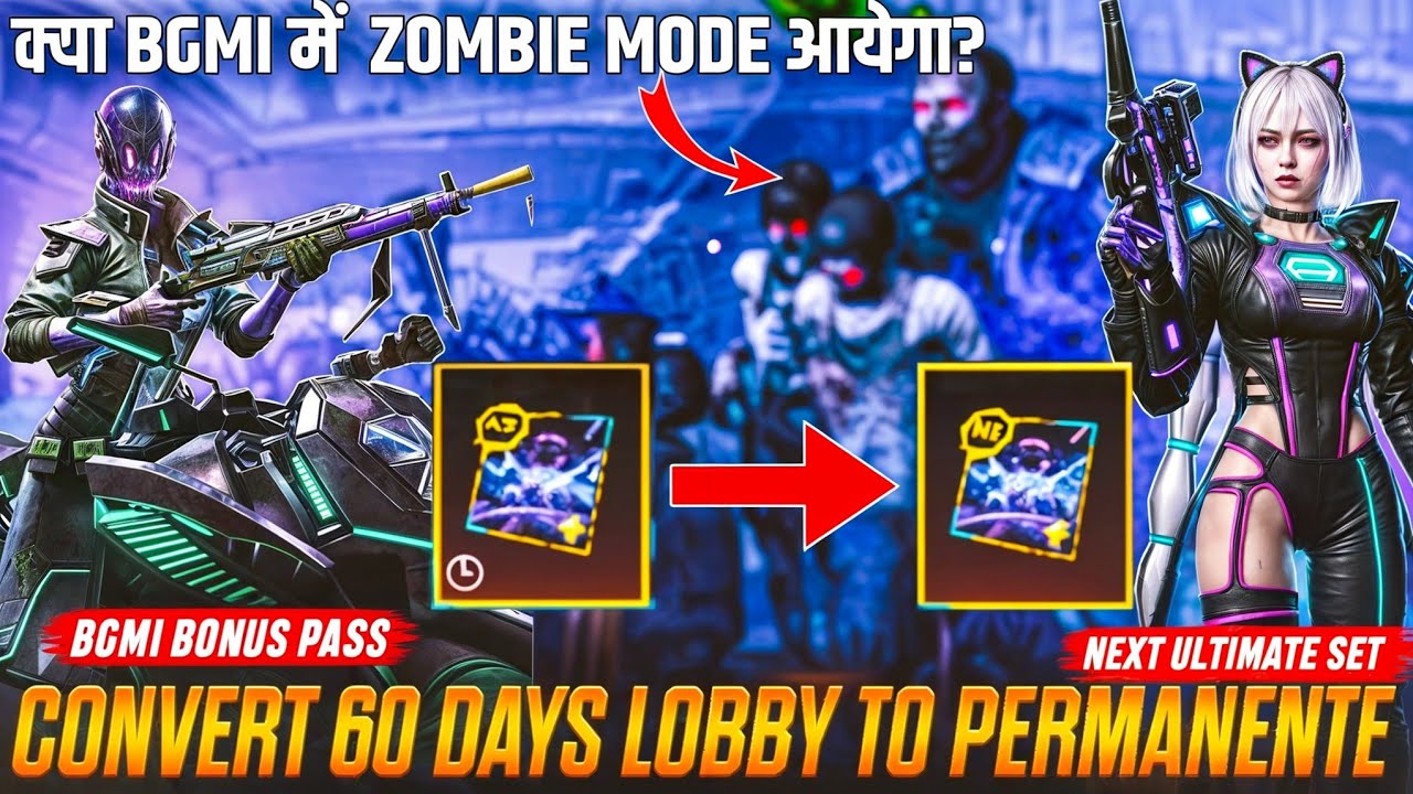 HOW TO UPGRADE COLLECTION 60 DAYS MYTHIC LOBBY INTO PERMANENT | HOW TO MAKE 60DAYS LOBBY PERMANENT