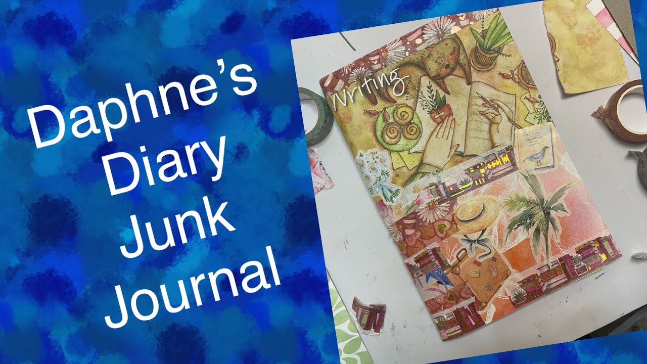 Daphne’s Diary Junk journal craft along with me. NO TALKING 😃❤️ please subscribe ❤️
