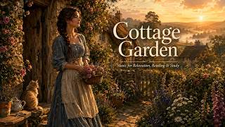 Golden Hour in a Cottage Garden 🌷 Gentle Music for Relaxation, Reading & Sleep🌿
