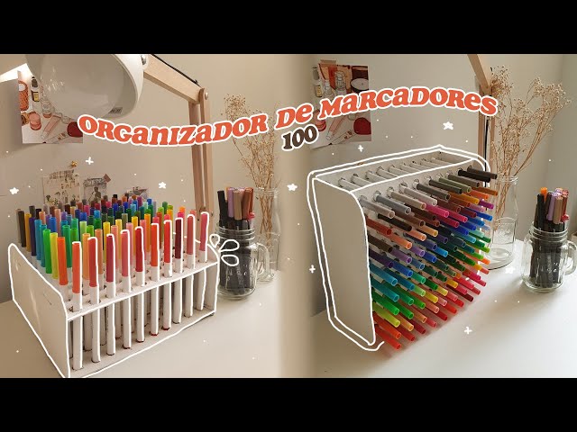 Haz tu propio organizador para marcadores o plumones - DIY