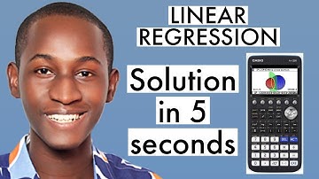 Linear Regression On Casio fx-CG50 Calculator: So Easy, Even Your Grandma Can Do It