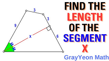 Find the length of the segment x #mathpuzzles #thinkoutsidethebox #geometryskills