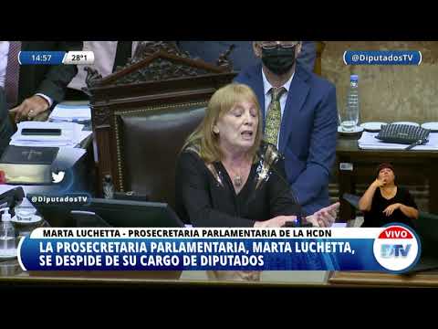 Prosecretaria Parlamentaria Luchetta, Marta - Sesión Preparatoria - 07-12-2021
