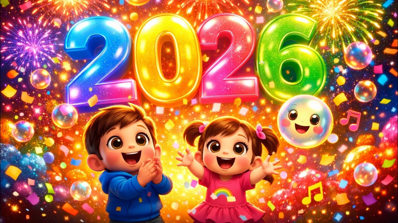 🎉 POP! HELLO 2026 🎆 | Color Pop Countdown Song 🌈