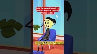 POV: Co-parenting with a narcissist in the United States be like #animation #fun #comedy #fyp #usa