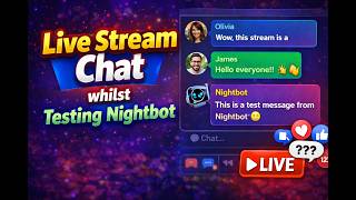 Pop up live stream while testing Nightbot!