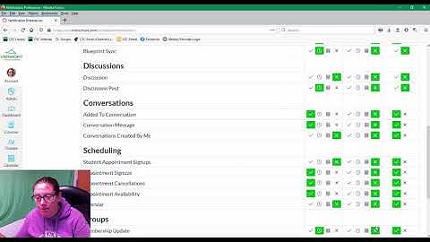 Canvas: Notification Settings