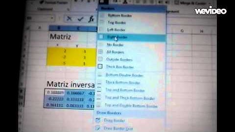Matriz Inversa en Excel