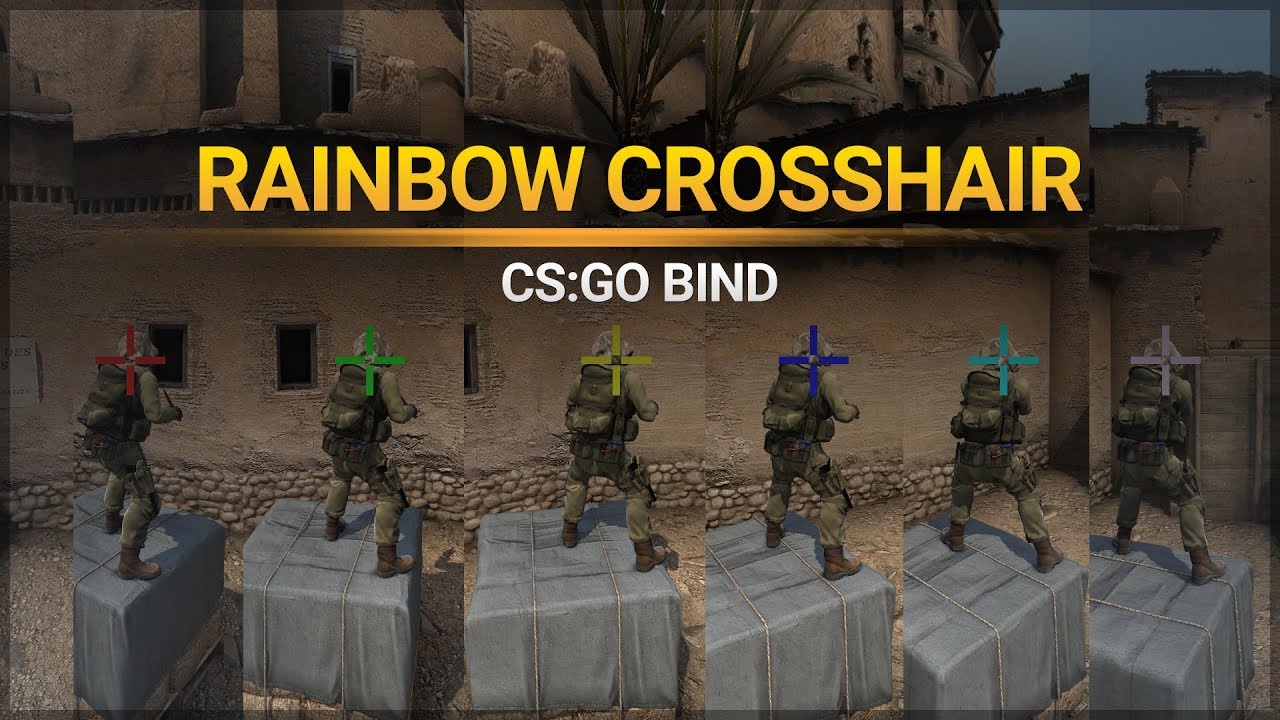 Rainbow crosshair mousewheel