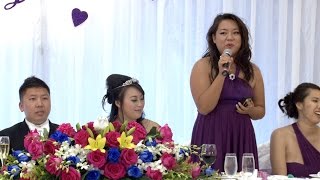 Short & Sweet Maid of Honor Speech at Toronto Chinese Wedding Reception