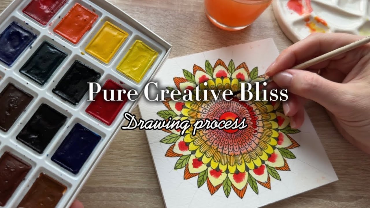 Watch This Mandala Bloom With Color!