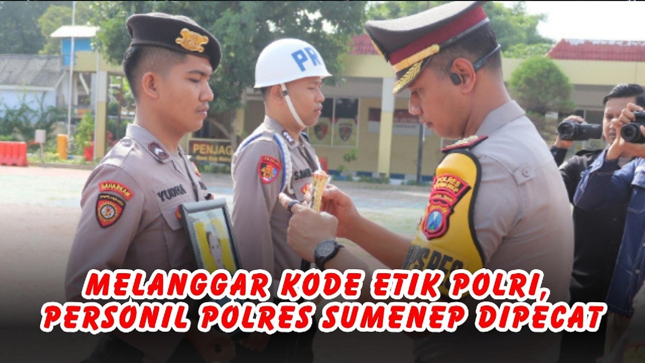 Melanggar Kode Etik Polri, Personil Polres Sumenep Dipecat