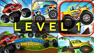GAME ANAK - MONSTER TRUCKS KIDS RACING LEVEL 1 screenshot 5