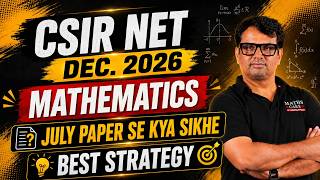 CSIR NET Dec 2026 Strategy | July 2026 Paper Analysis | High Weightage Topics By Gp Sir