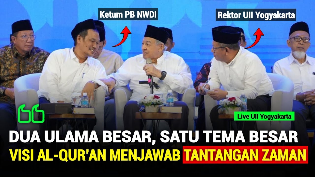 Full Duet Spektakuler Gus Baha dan Prof Quraish Shihab di UII Yogyakarta