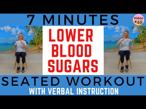 CARDIO to LOWER BLOOD SUGAR with Step by Step Instruction | CHAIR EXERCISES