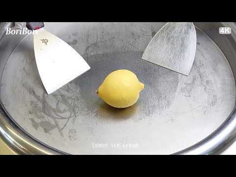 레몬 철판아이스크림(<strong>Lemon</strong> ice <strong>cream</strong>)