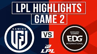 LGD vs EDG Highlights Game 2 | LPL 2025 Split 3 | LGD Gaming vs EDward Gaming
