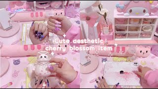 Decorate my iPad and a little bit of desk and room with Cherry Blossom Theme🌸| หาตกแต่งไปเรื่อย~ screenshot 5