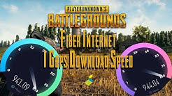Downloading PUBG at 1 Gbps Internet on SSD (Gigabit Fiber Optic Internet)