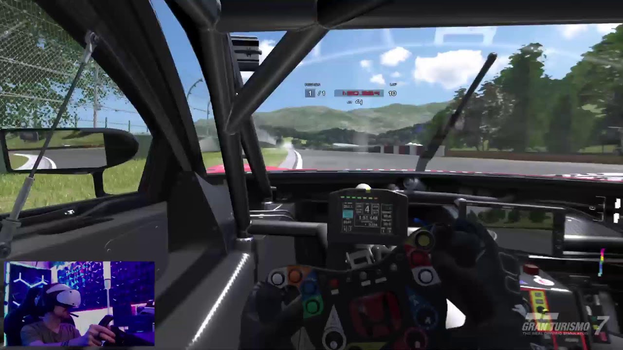 Gran Turismo 7 VR using my logitech DD racing wheel