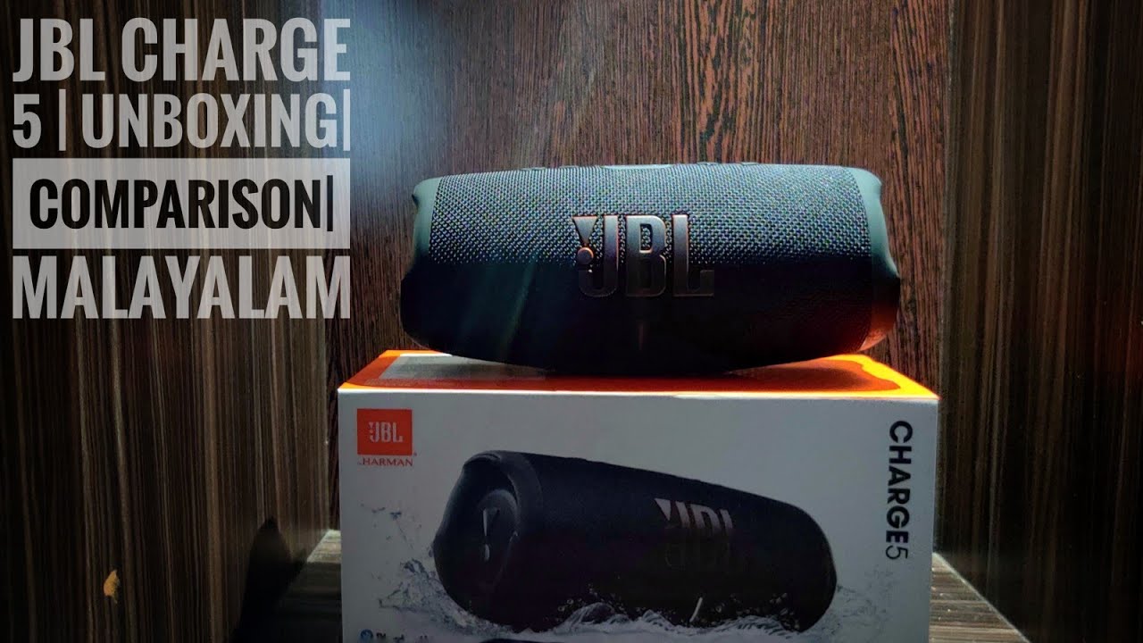 JBL charge 5 unboxing | review | comparison | basstest | water test | malayalam