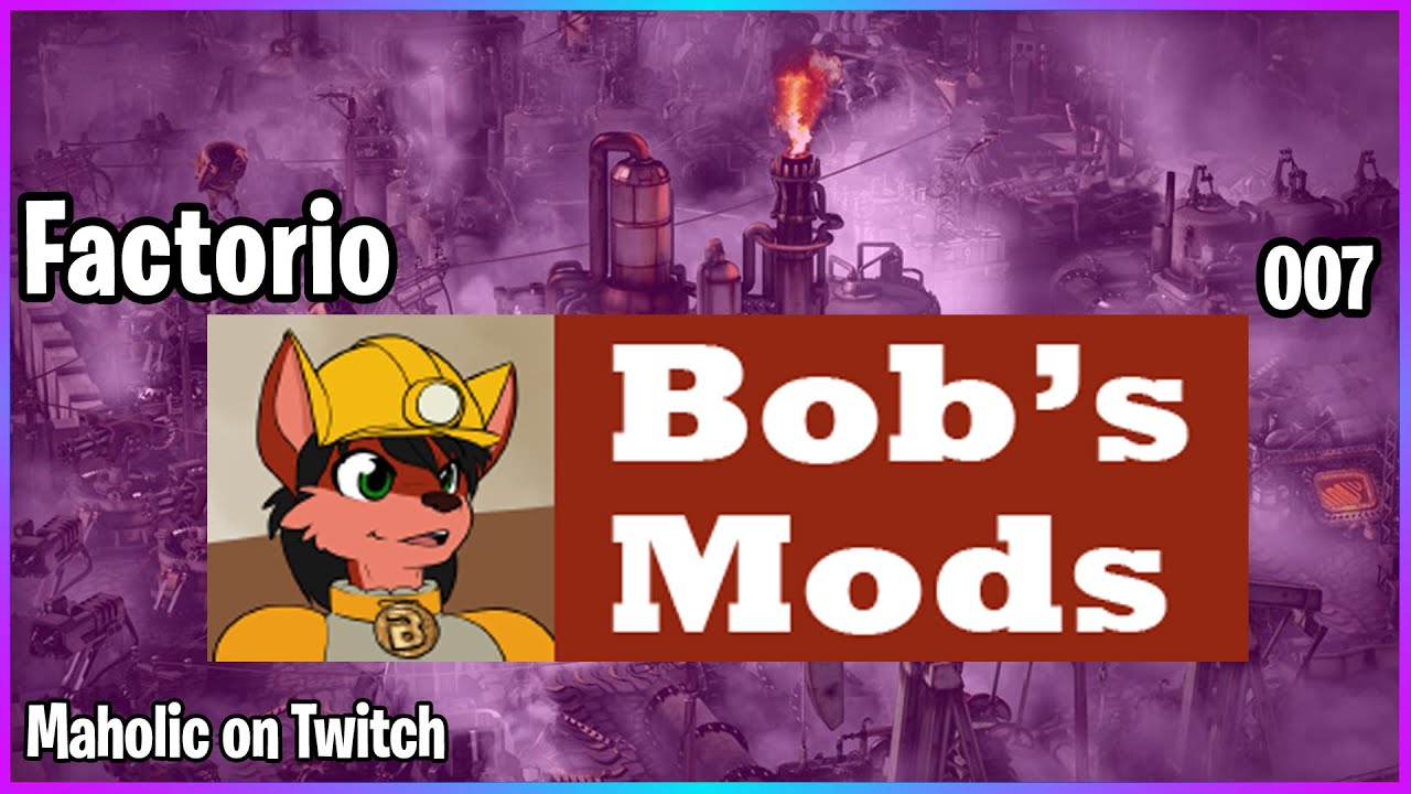 ⚙️Factorio Bobs Mods✅🏭➡️Robots x07