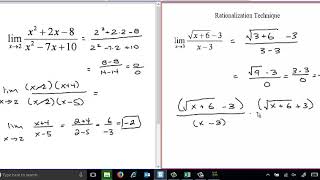 Class 4 Calculus - Evaluating Limits Analytically