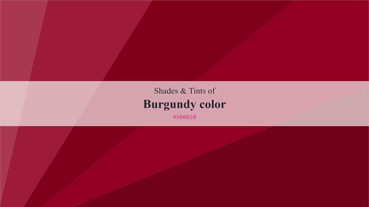 Shades & Tints of Burgundy color 