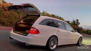 W211 e500 Wagon with Eisenmann Mufflers and Resonator Delete