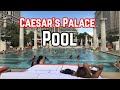 Paris Las Vegas pool and CAESARS palace - YouTube