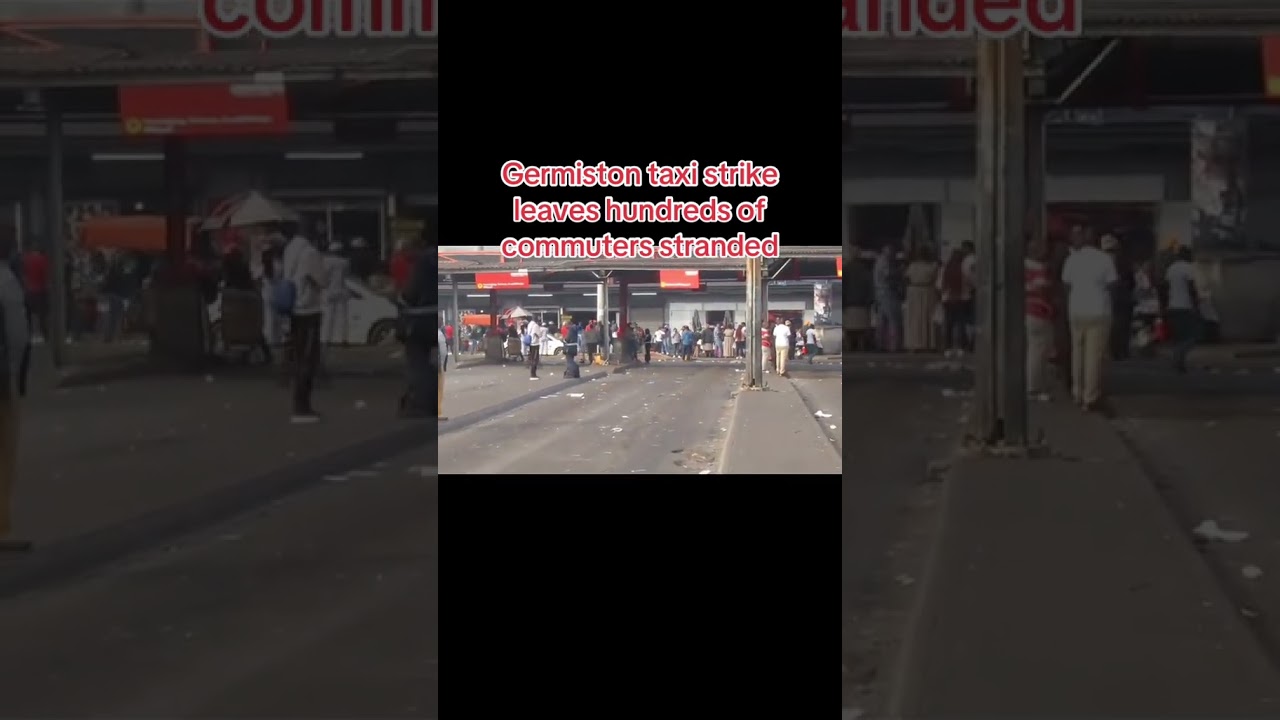 A sudden taxi strike in Germiston left hundreds of commuters stranded