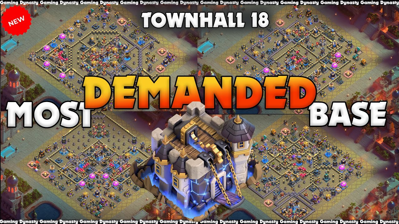 Top 10 Best Town Hall 18 Bases for 1 STARS ! With TH18 War Base Link (Clash of Clans)