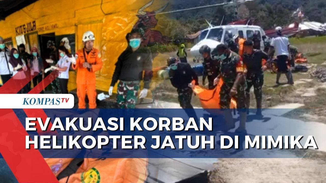 Helikopter Jatuh di Tebing Jila Mimika, 4 Jenazah Dievakuasi Tim SAR | KOMPAS PETANG