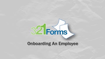 321Forms Product Demo Series - Onboarding An Employee