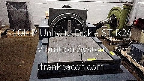 Unholtz Dickie R24 ST ED Vibration System with Slip Table Running a 20 grms Random Profile