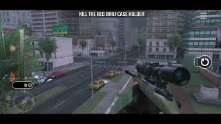Pure Sniper City gun Shooting android ios gameplay  Red briefcase Holder, Crazed thug screenshot 5
