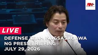 Defense team nagsasagawa ng press briefing | NewsWatch Live