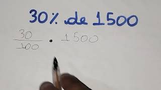 30% of 1500 - Percentage - How to calculate