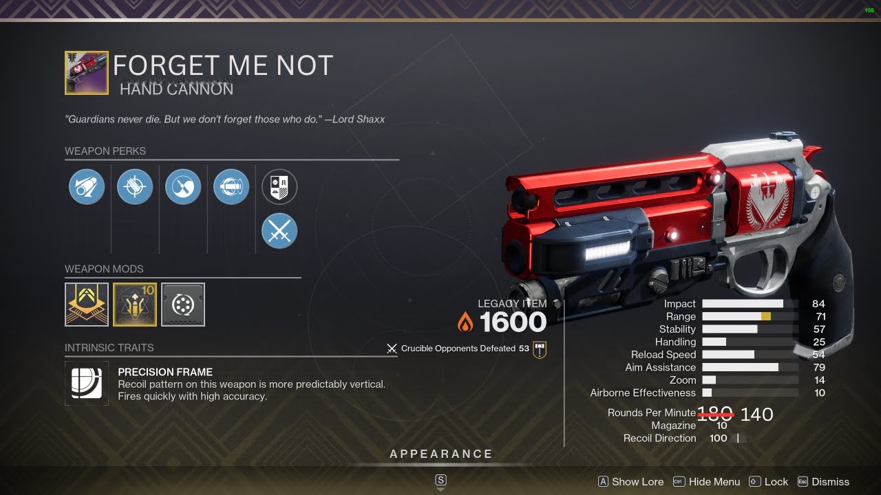 Not Forgotten was forgotten ¯\_(ツ)_/¯