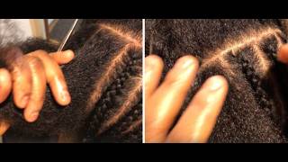 how to cornrow hair for beginners // Easy Hair Tutorial