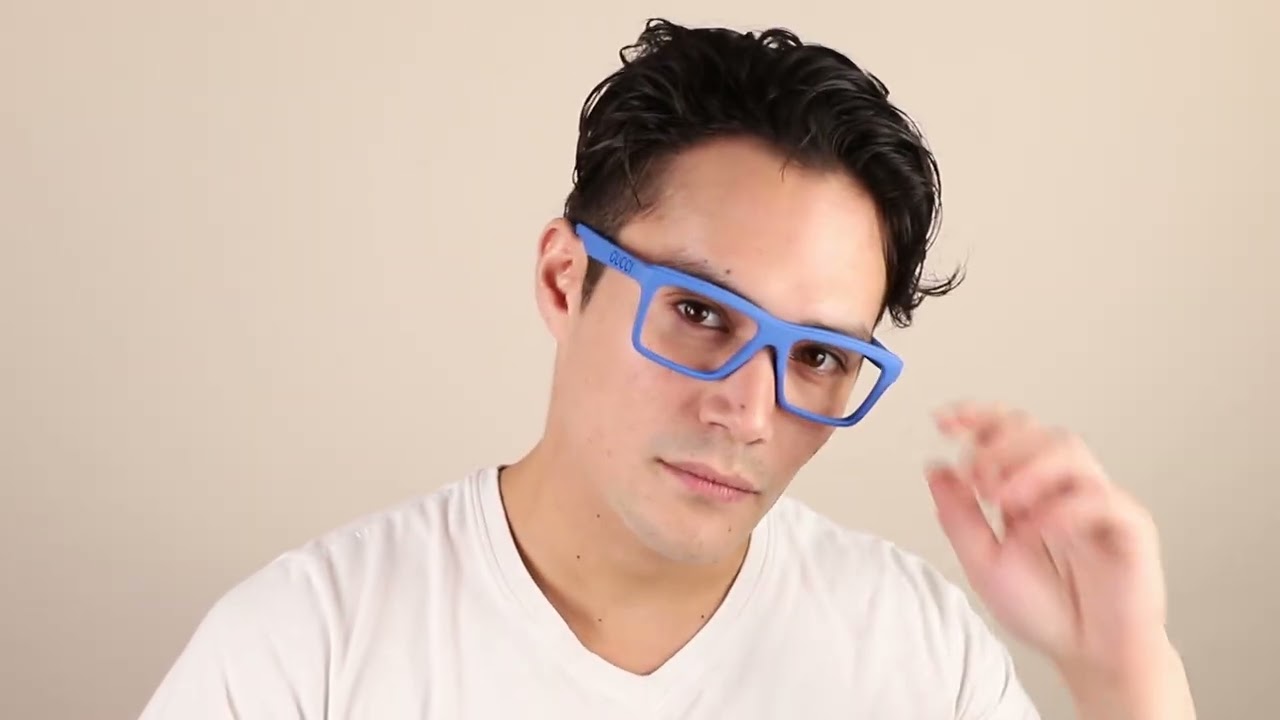 Gucci GG1573O 004 Square Blue Eyeglasses | SmartBuyGlasses US