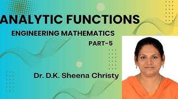 Analytic function 5 | Construction of Analytic Function by Milne Thompson Method-part-1