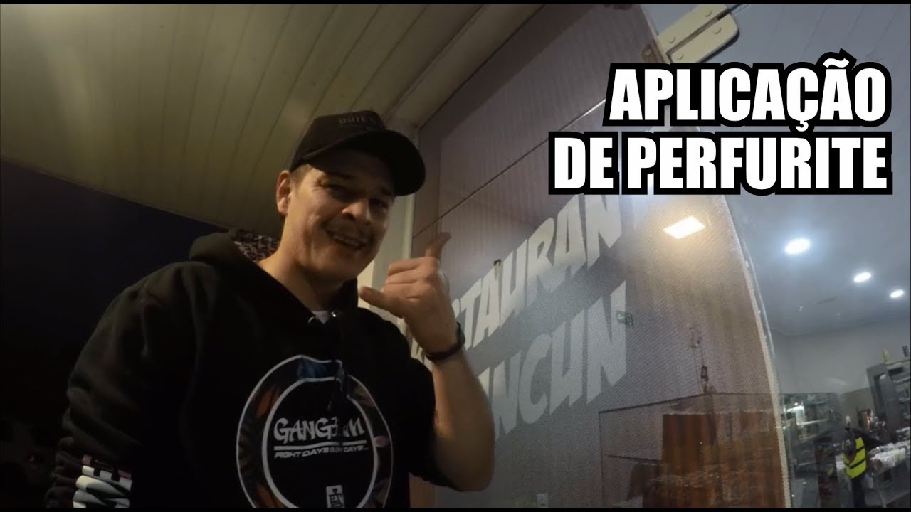 APLICAÇÃO DE PERFURITE - Adesivo Perfurado