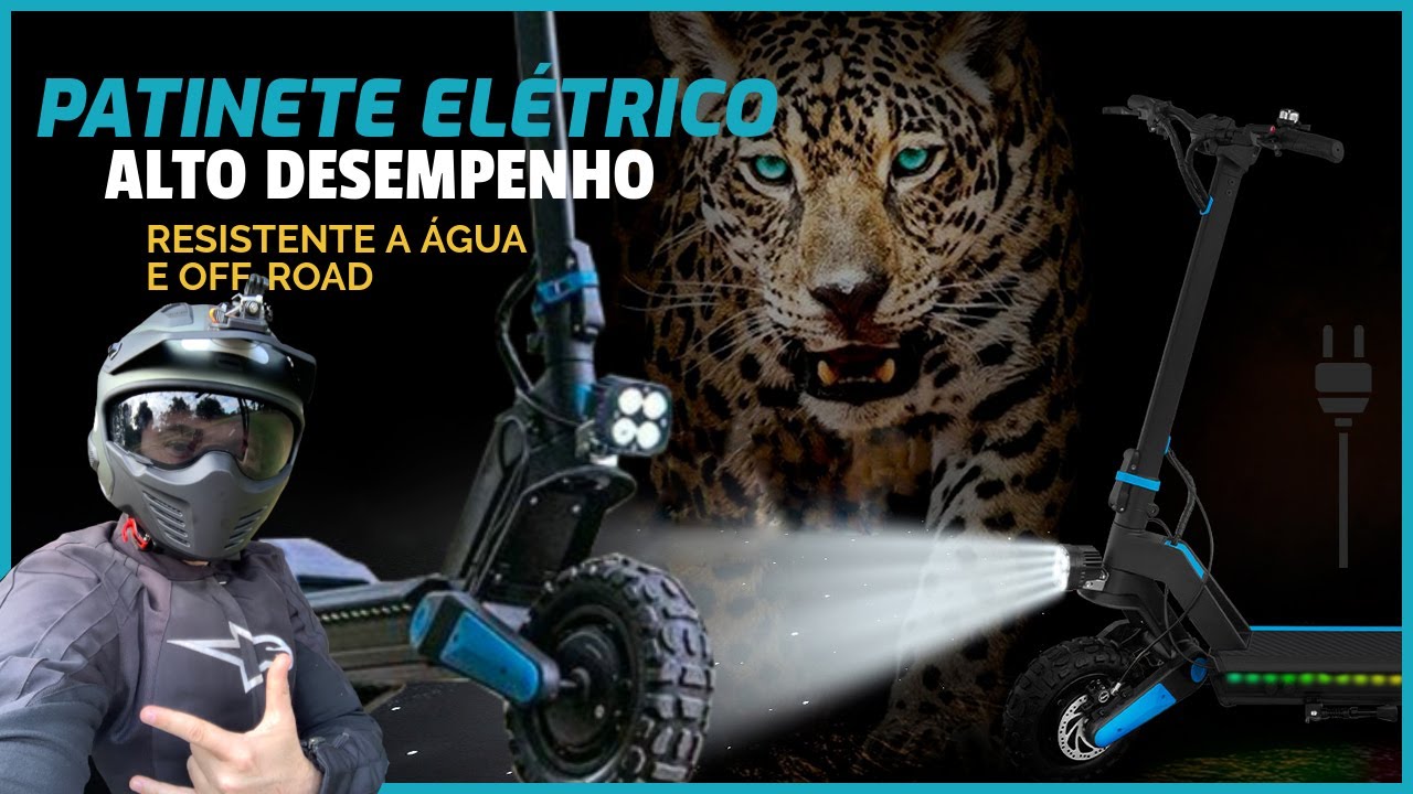 PATINETE ELÉTRICO DE ALTO DESEMPENHO, RESISTENTE A ÁGUA E OFF ROAD ...