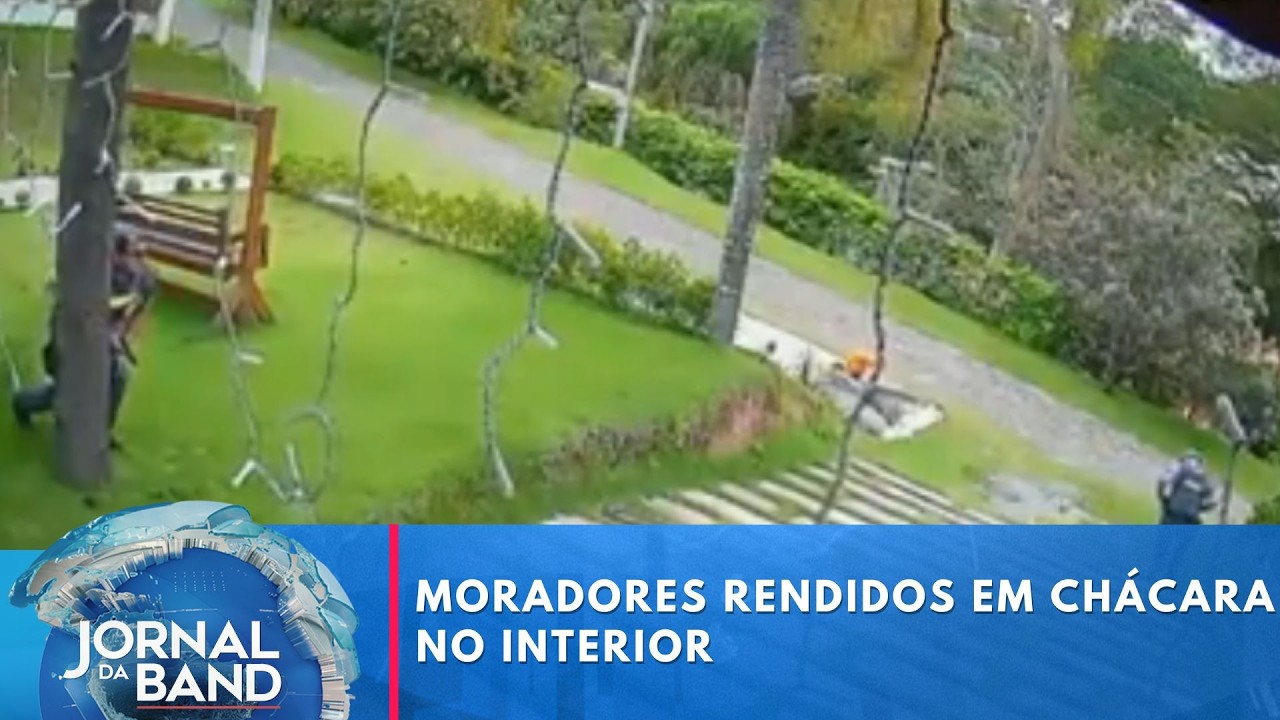 Criminosos invadem chácara e fazem moradores de reféns | Jornal da Band