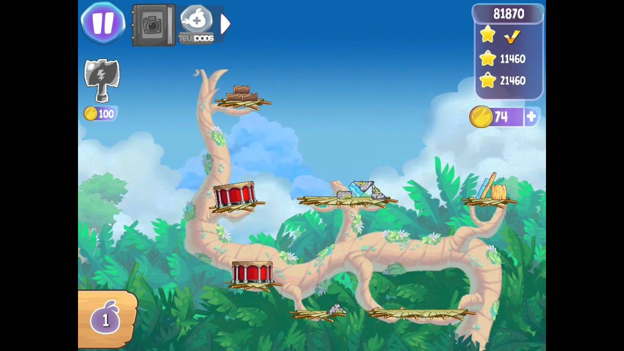 Angry Birds Stella! Chapter 2! Серия 53! Одним ударов ВСЕХ! Энгри бердз ...