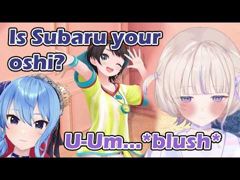 Hajime gave a cute reaction when Suisei asked if Subaru is her oshi [hololive/ENG Subs]