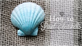 How to Paint on Seashells | DIY Painted Shells | Easy Mermaid Party Crafts #BeachCrafts