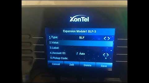 Set BLF button for an extension in XonTel XT 23G _زونتل